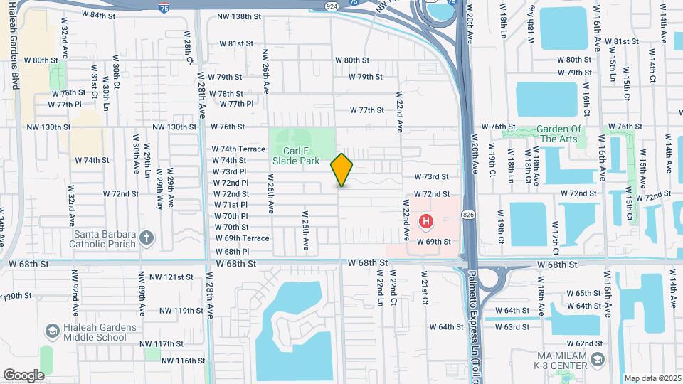 7211 W 24th Ave Map and Location Details