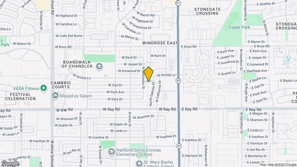 232 W Gail Dr Mapa y Detalles de la Ubicación