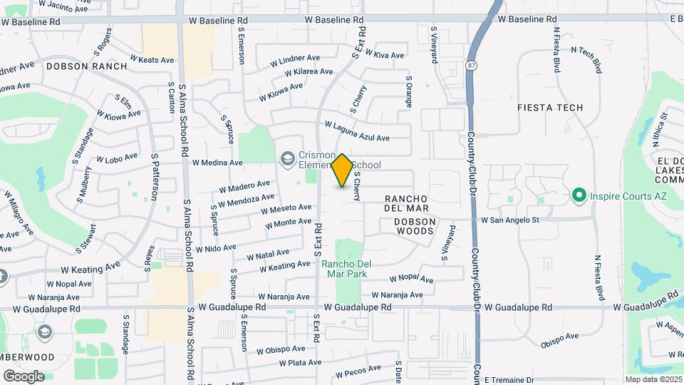727 W Mendoza Cir Map and Location Details