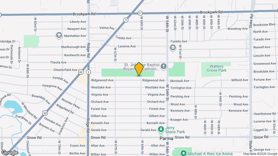 6006 Ridgewood Ave Map and Location Details