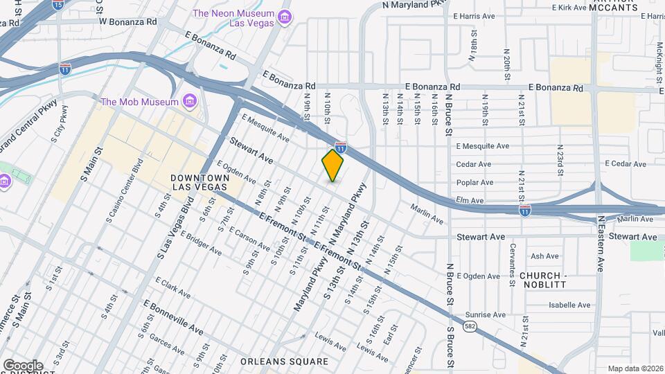 305 N 11th St Map and Location Details