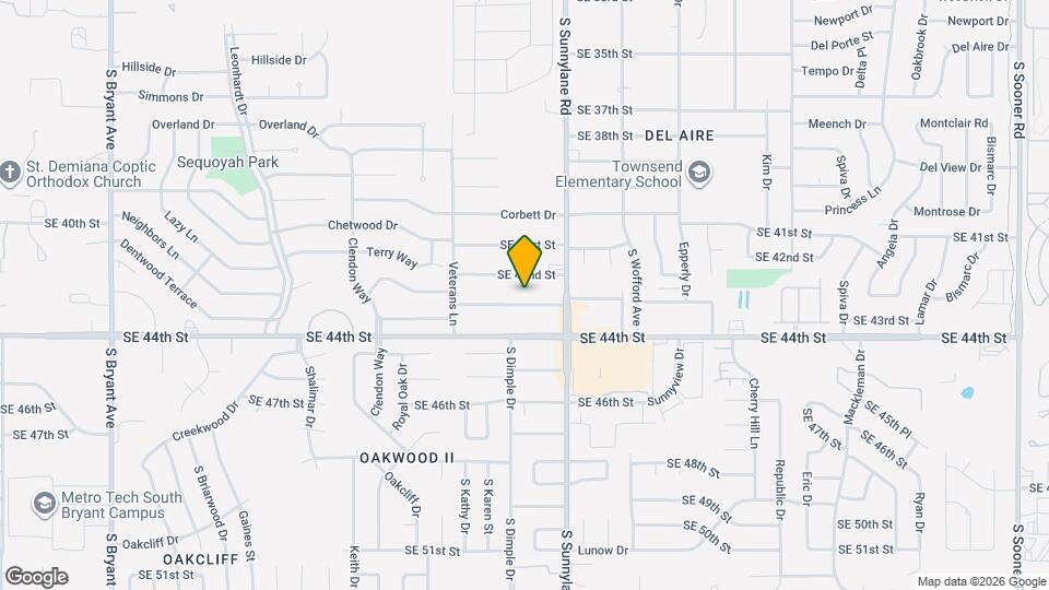 4209 SE 43rd St Map and Location Details