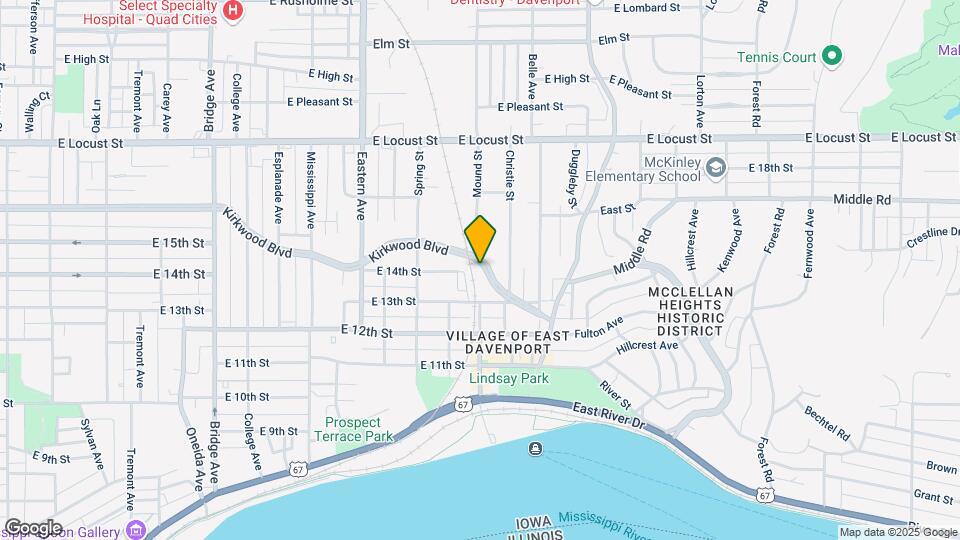 2117 Kirkwood Blvd Map and Location Details