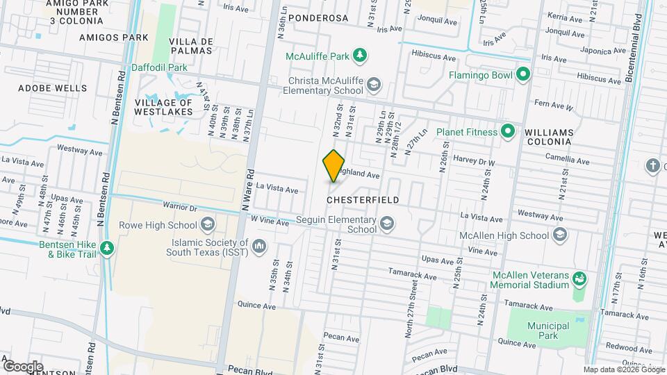 2500 N 32nd St Map and Location Details