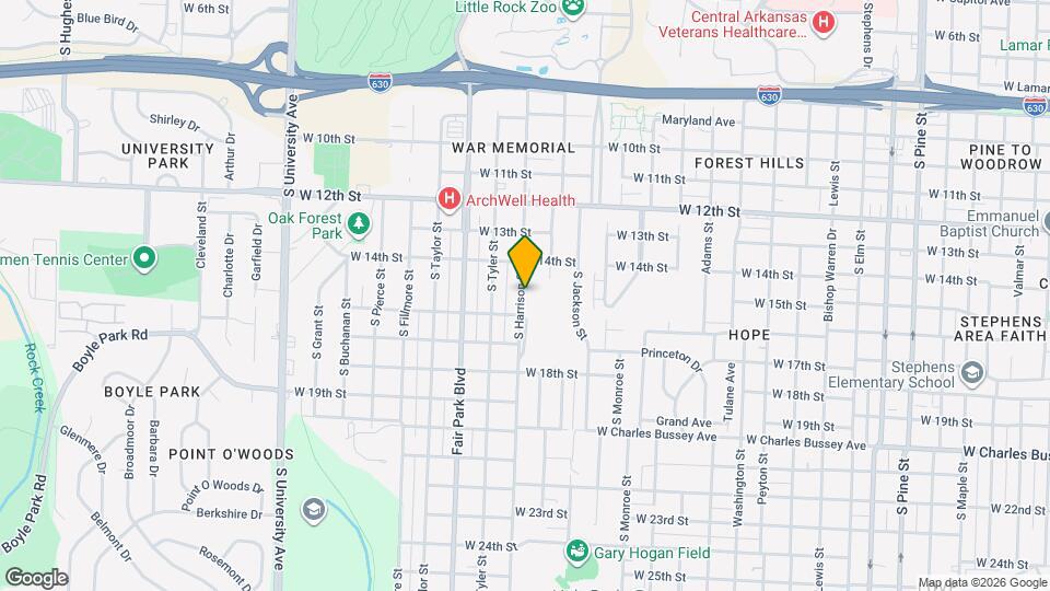 1515 S Harrison St Map and Location Details