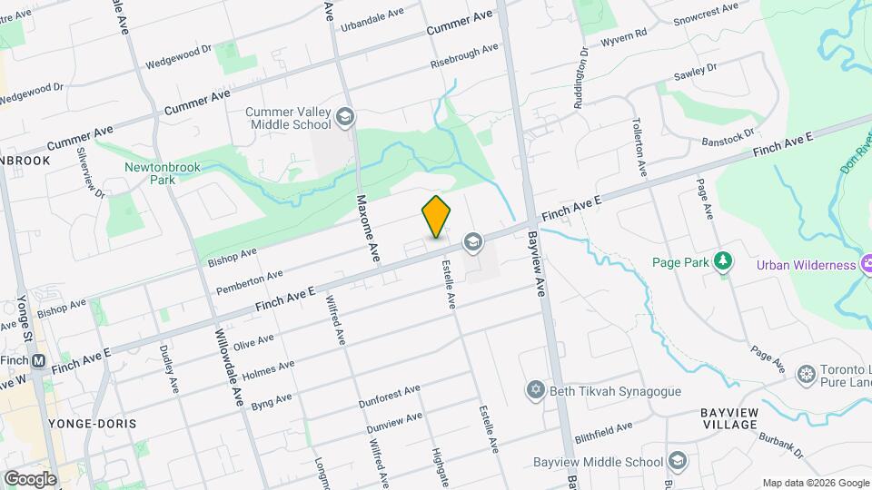 260 Finch Ave E Map and Location Details