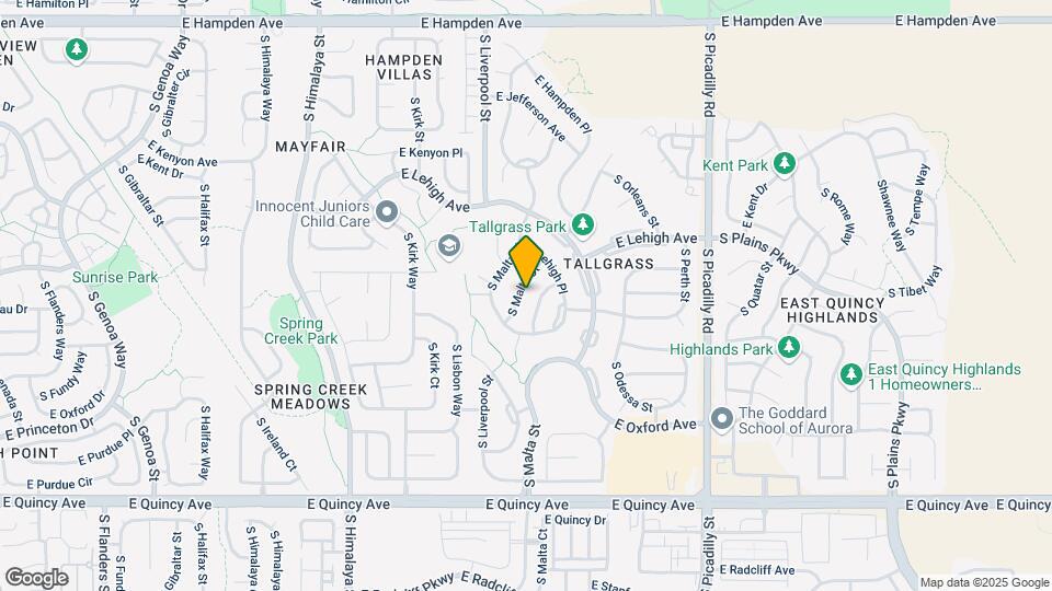 3958 S Malta Ct Map and Location Details