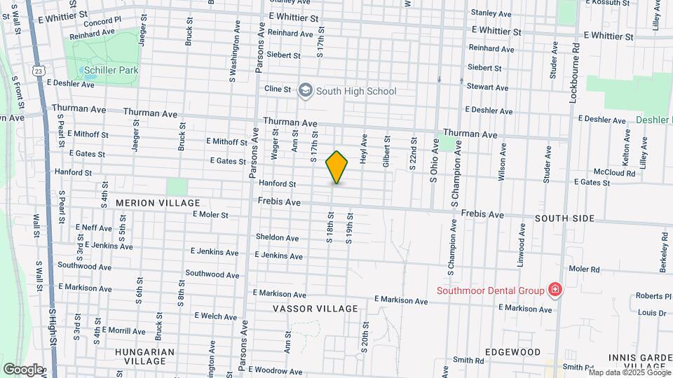 629 Hanford St Map and Location Details