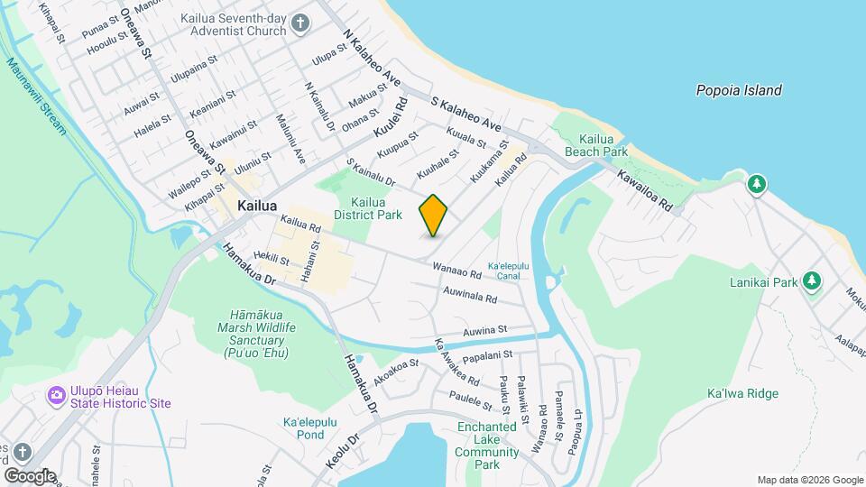 312 Kailua Rd Map and Location Details