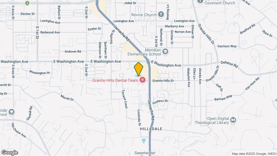 1464-1466 Granite Hills Dr Map and Location Details