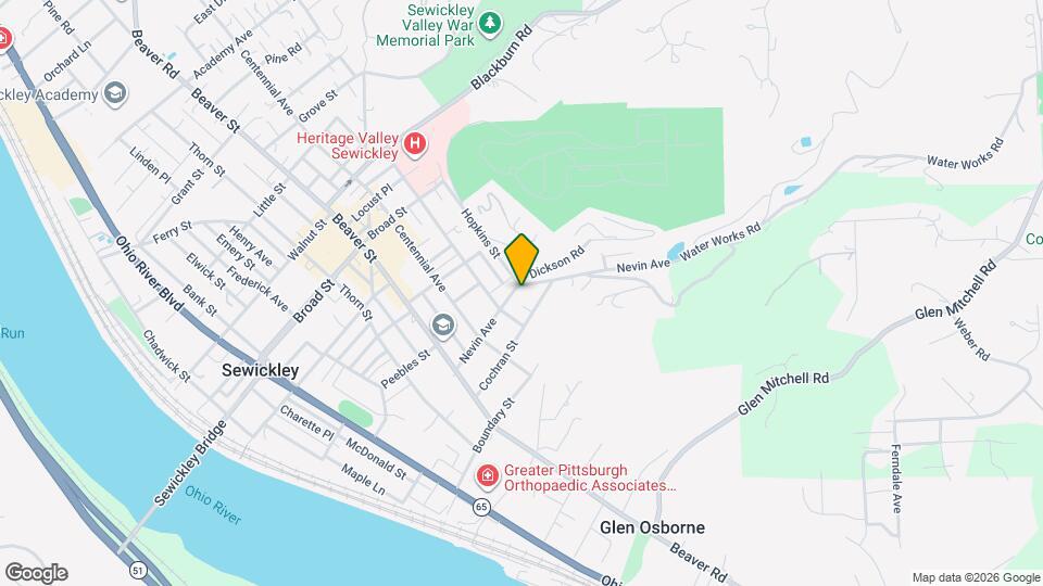 720 Nevin Ave Map and Location Details