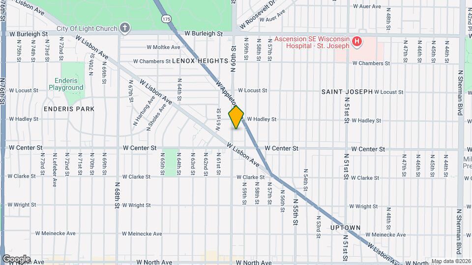 2740-2742-2742 N 60th St Map and Location Details