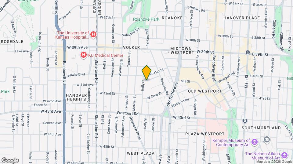 1145 W 41st Terrace Map and Location Details