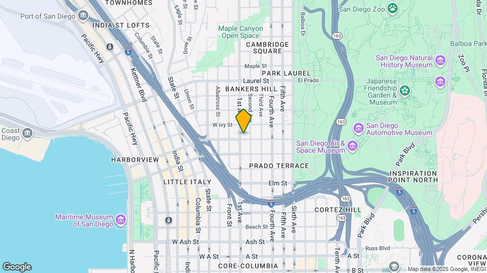 2121 1st Ave, Unit 105 Map and Location Details