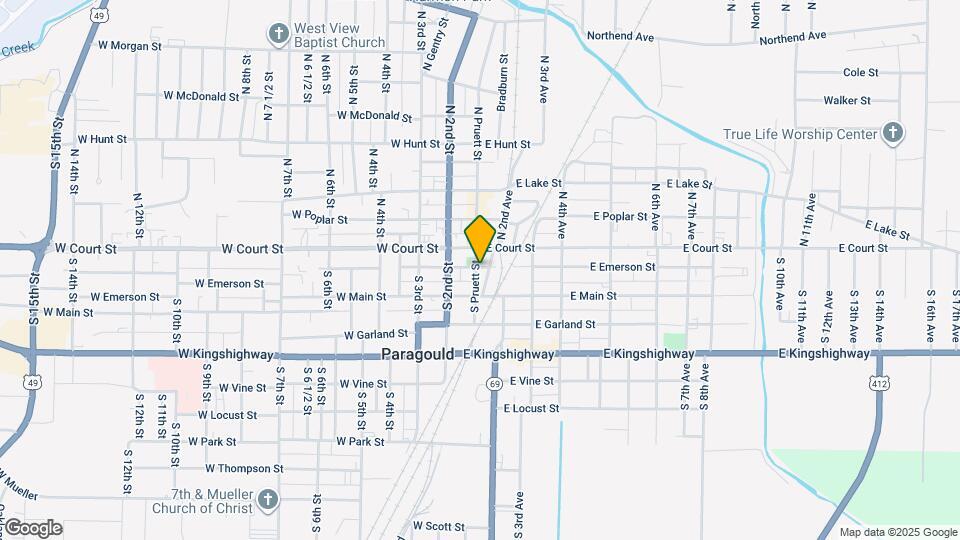 213 N Pruett St Map and Location Details