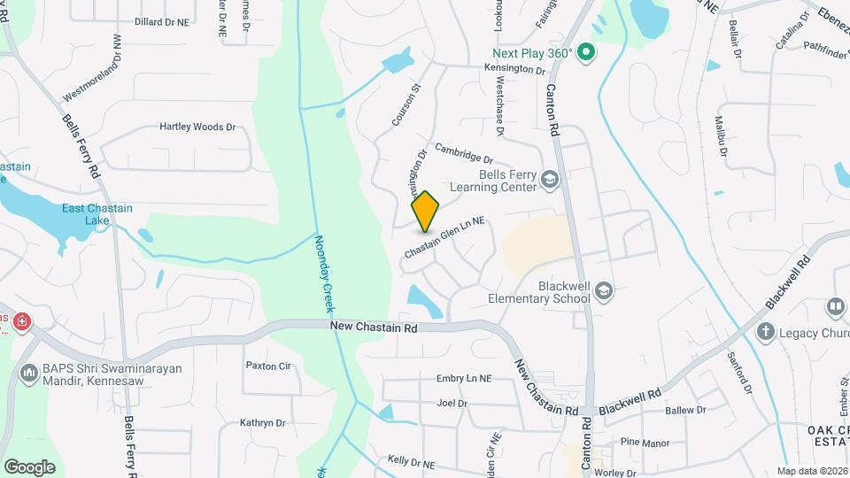 3527 Chastain Glen Ln NE Map and Location Details