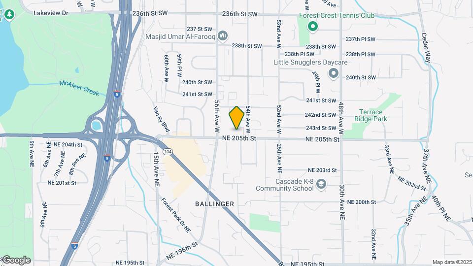 5407 244th St SW Map and Location Details