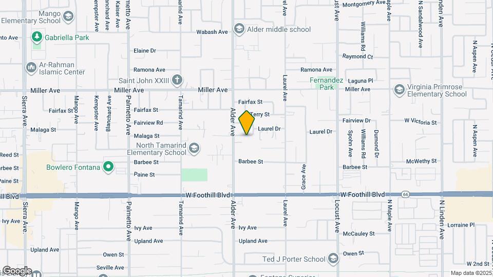17745 Malaga Dr Map and Location Details