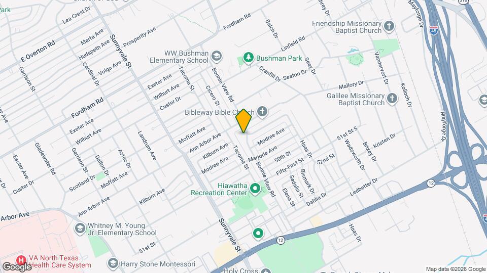 4603 Bonnie View Rd Map and Location Details