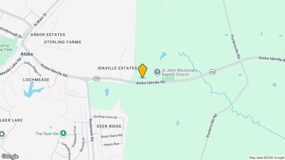 1880 Atoka Idaville Rd Map and Location Details