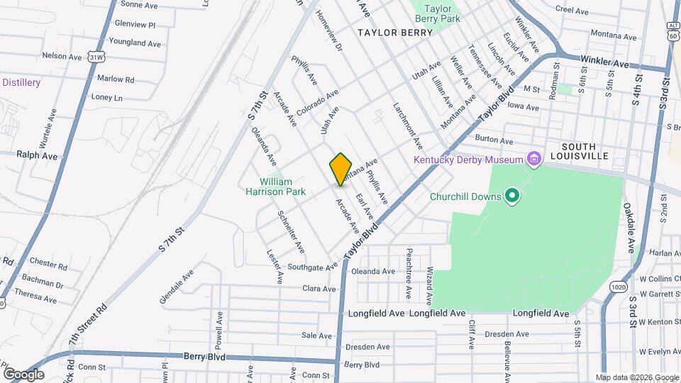 1317 Arcade Ave Map and Location Details