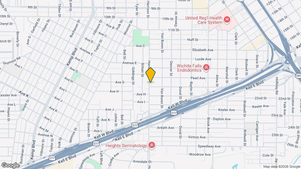 2016 McGregor Ave Map and Location Details