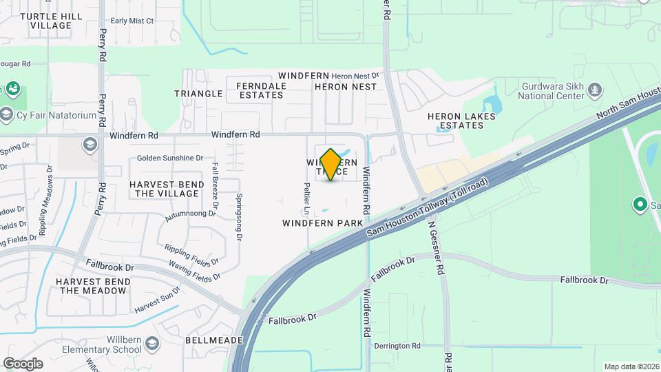 8919 Windfern Trace Dr Map and Location Details