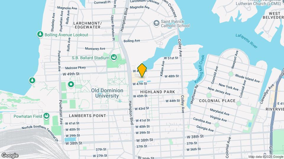 1055 W 48th St Mapa y Detalles de la Ubicación