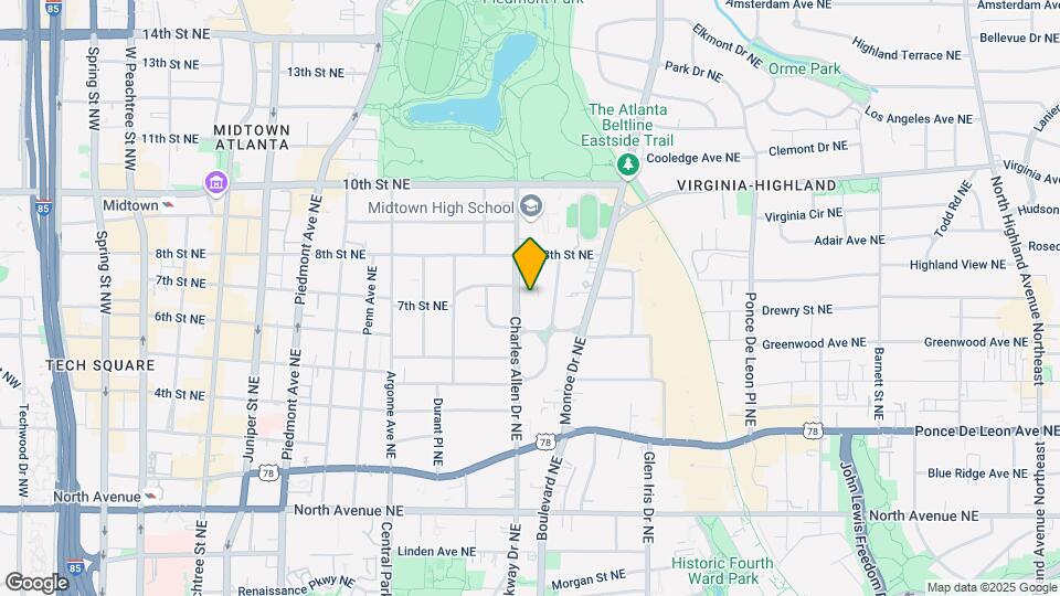 855 Charles Allen Dr NE Map and Location Details