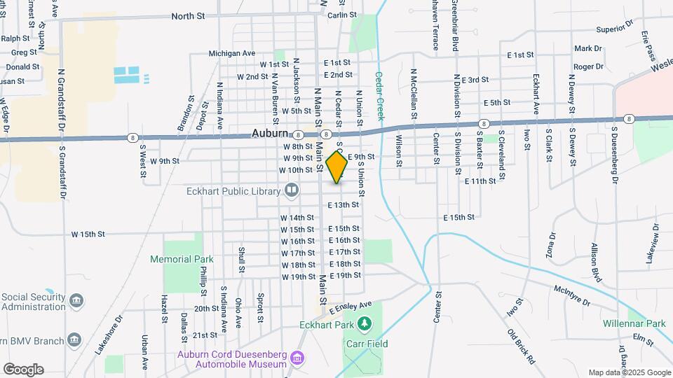 509 S Cedar St Map and Location Details