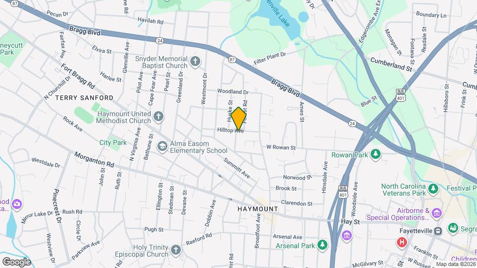 1219 Hilltop Ave Map and Location Details