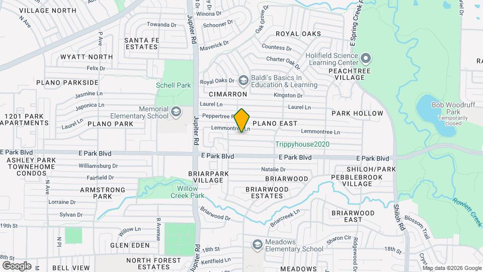 2617 Raintree Dr Map and Location Details