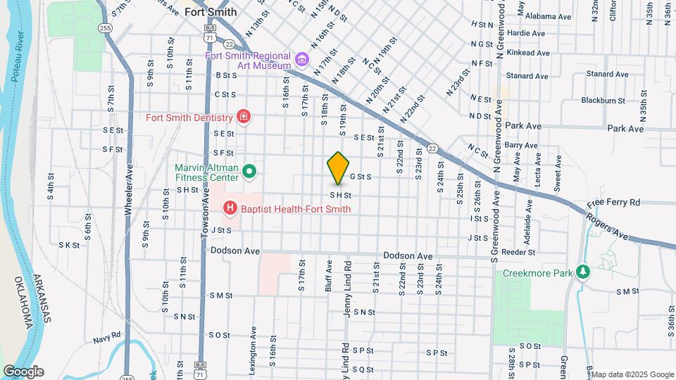 816 S 19th St-Unit -A Map and Location Details