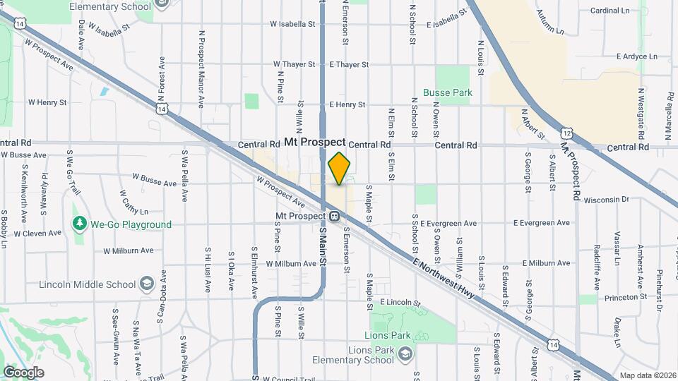 100 S Emerson St Map and Location Details