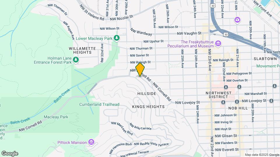 2857 NW Westover Rd Map and Location Details