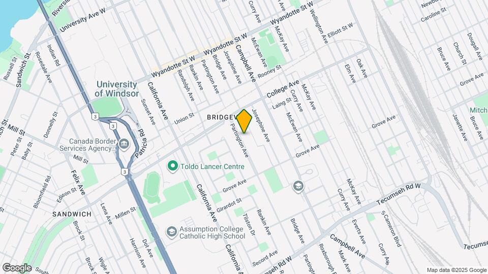 954 Partington Ave Map and Location Details