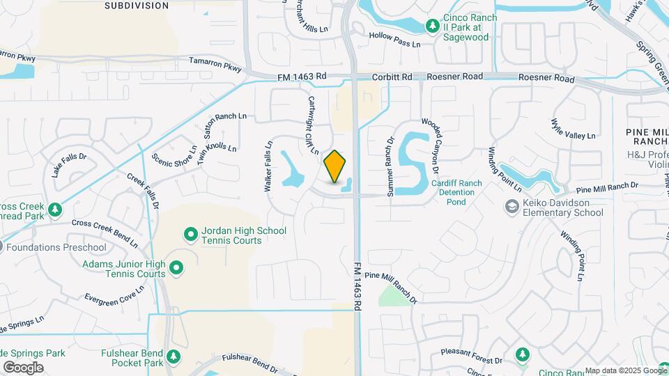 27515 Huggins Crest Ct Map and Location Details