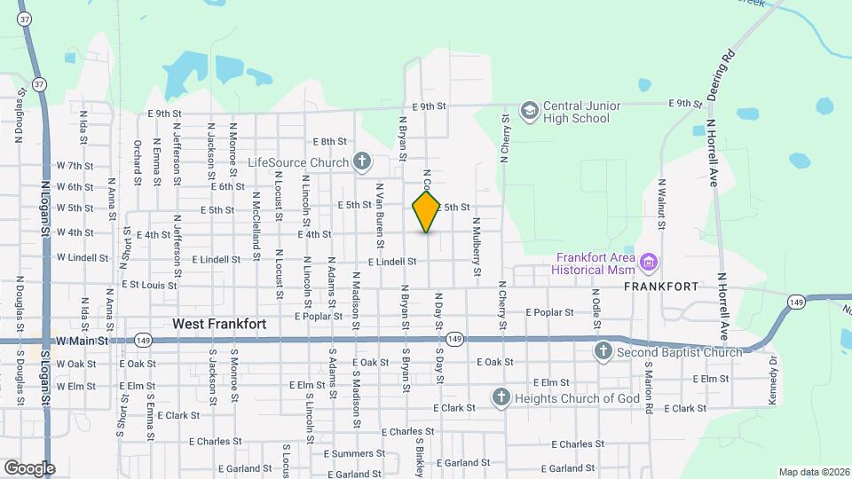 411 N Cochran St Map and Location Details