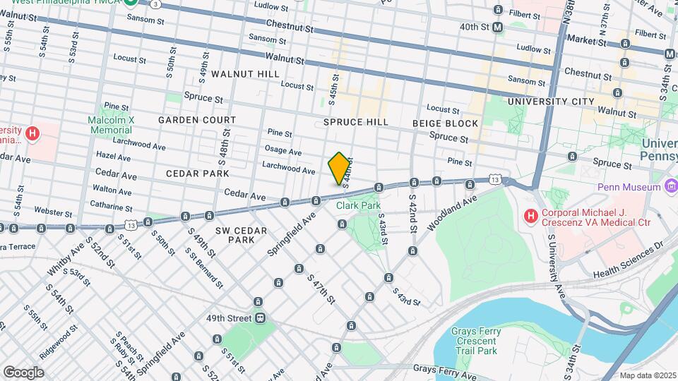4401 Baltimore Ave Map and Location Details