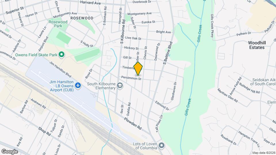 3905 Persimmon St Map and Location Details