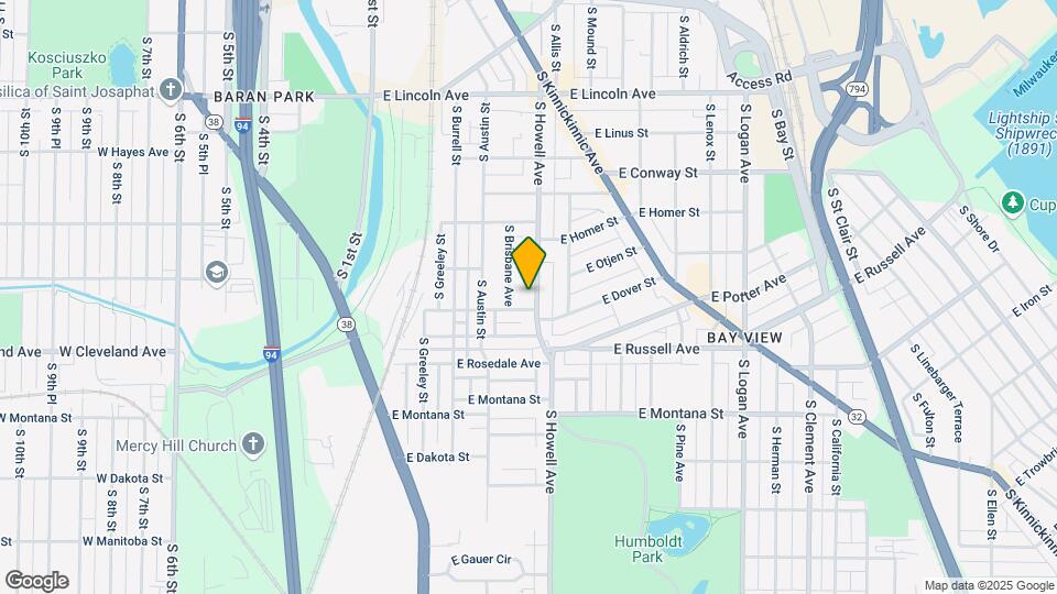 2575 S Howell Ave Map and Location Details