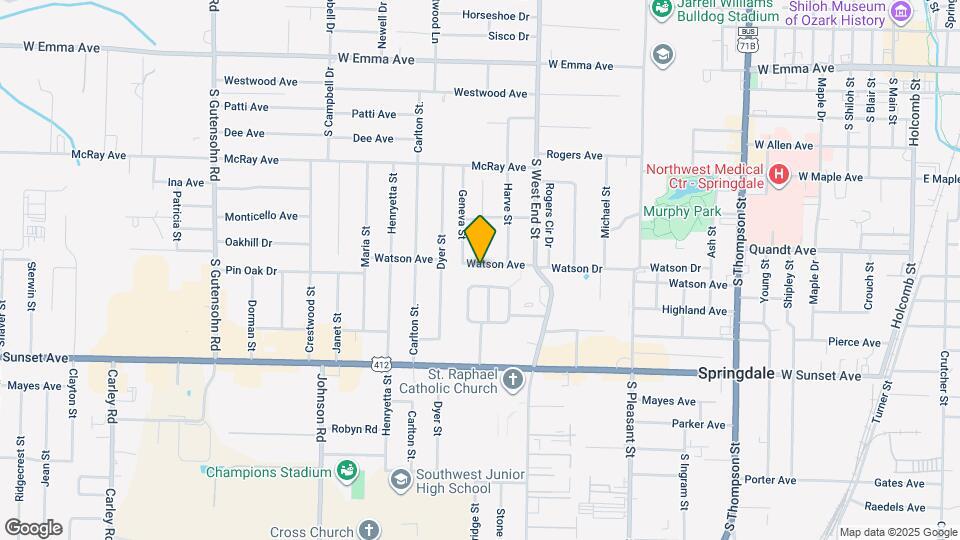 1703 Watson Ave Map and Location Details