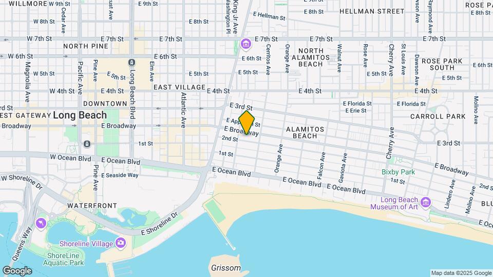 1027 E 2nd St Mapa y Detalles de la Ubicación