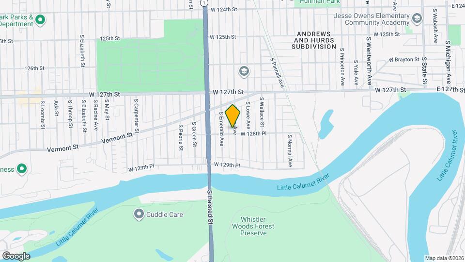 12822 S Union Ave Map and Location Details