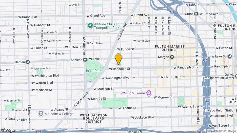 1356 W Randolph St, Unit 2001 Map and Location Details