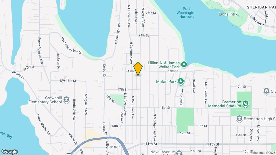 1733 N Wycoff Ave Map and Location Details