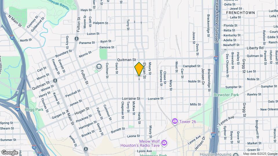 2114 Hardy St Mapa y Detalles de la Ubicación