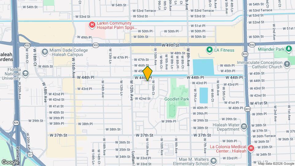 4451 W 10th Ln Map and Location Details