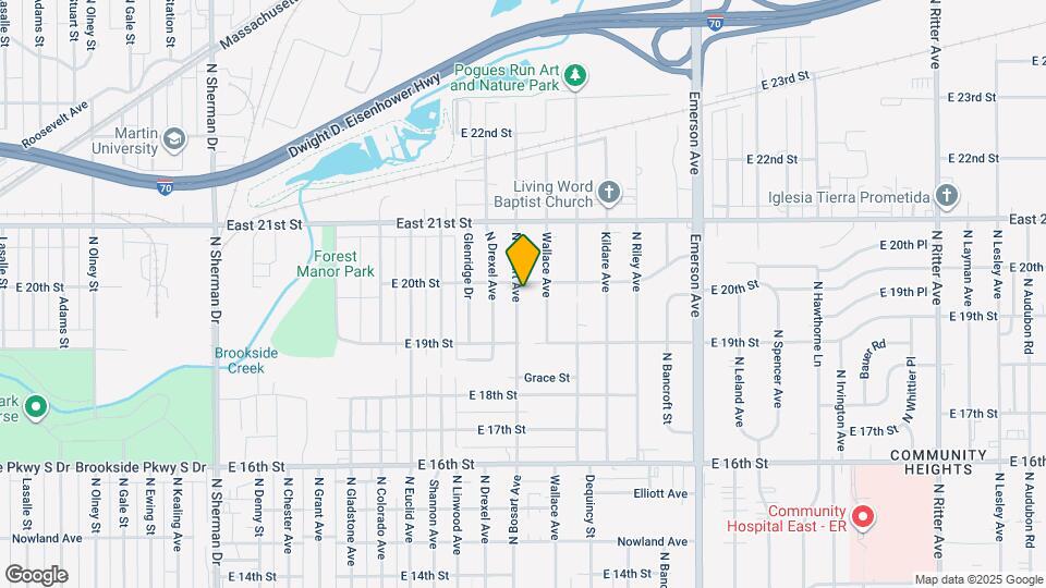 1951 N Bosart Ave Map and Location Details