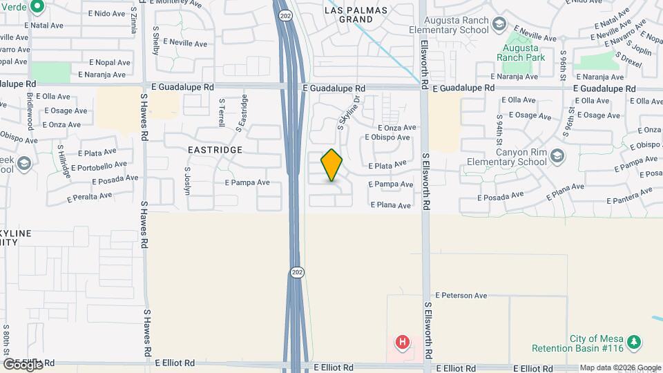 8923 E Pampa Ave Map and Location Details